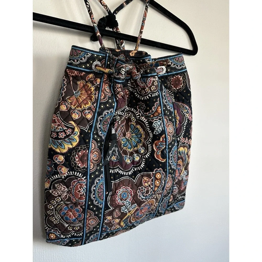 VERA‎ BRADLEY Drawstring Paisley Backpack 